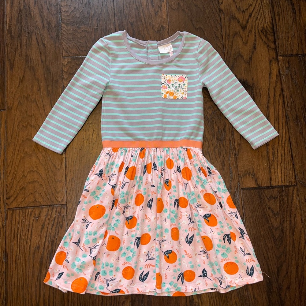 Matilda Jane 435 Tween Joanna Gaines Fresh Squeezed Dress Size 10, EUC